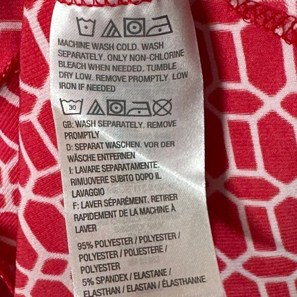 Susan Graver Pink White Geometric Sleeveless Tunic Top Womens 2X Tiered Comfort - Picture 6 of 8